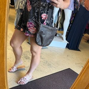 COACH Soho dark brown leather crossbody bag